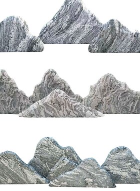 天然雪浪石切片枯山水石头造景泰山石大型景观石室内庭院假山
