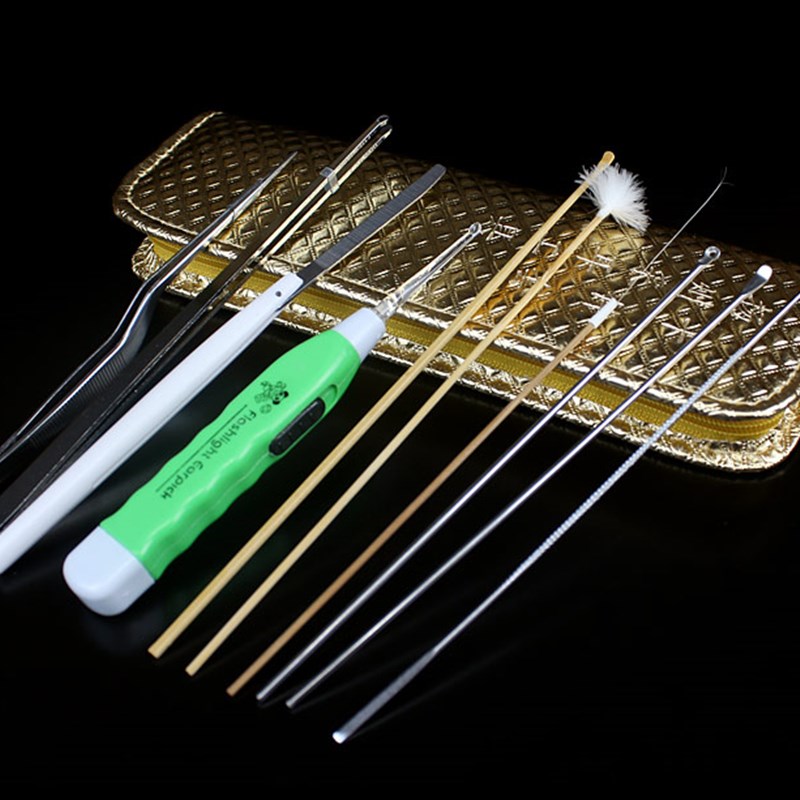 高级采耳工具1件装掏耳朵工具挖耳勺鹅毛棒洁耳 特惠