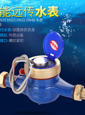 直销小口径热水智能脉冲式MODU通讯协议模块丝扣远传水表