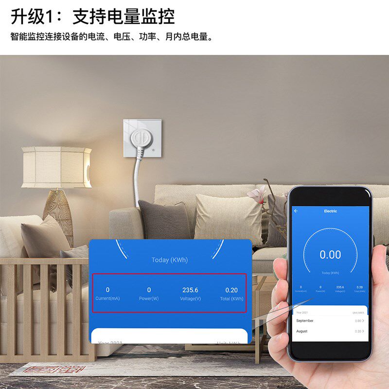 涂鸦智能家居智能墙壁插座法英欧规插座定时插座