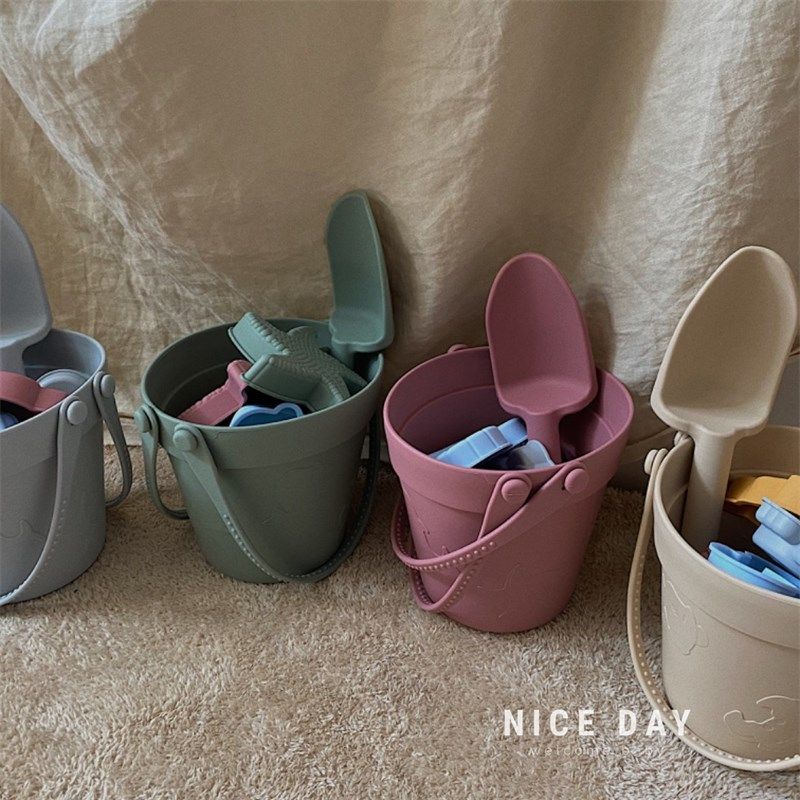 韩国儿童沙滩宝宝海边度假挖沙挖土铲子工具硅胶水桶装,玩具/童车/益智/积木/模型,戏水/玩沙玩具,淘宝优惠券,粉丝福利购,淘宝优惠卷