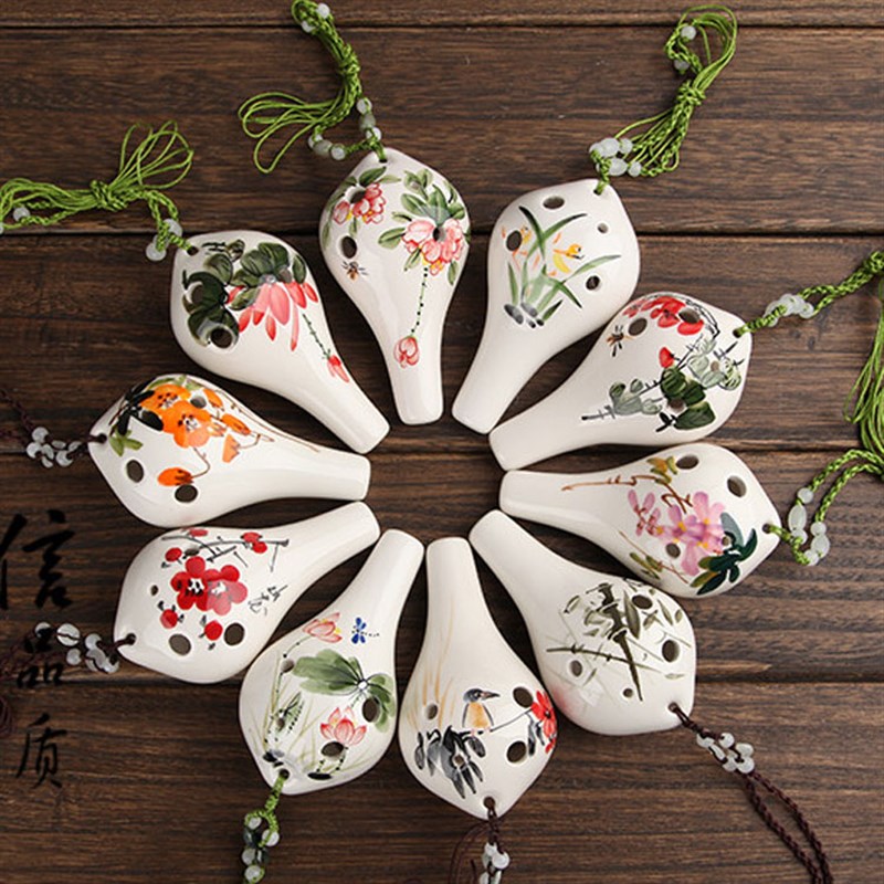 风雅陶笛孔F天空之城陶笛六孔高音F调初学轻气量幼儿启蒙陶埙