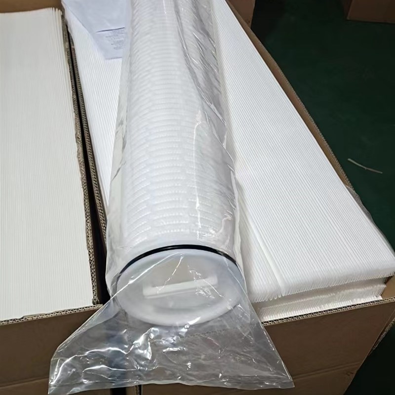 40寸大流量折叠滤芯PP膜5微米工业净水处理过滤器通用滤芯 水处理