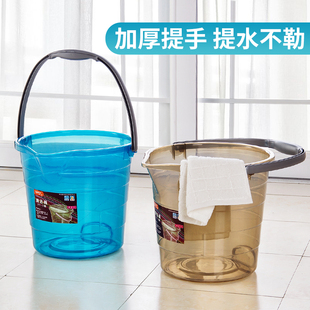 水桶大号加厚家用手提透明圆形洗澡大容量圆桶储水用塑料小洗衣桶