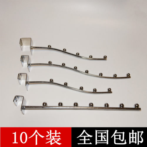 摆地摊横梁折叠货架专用7珠挂钩夜市架25Lmm方管服装店挂衣服钩子
