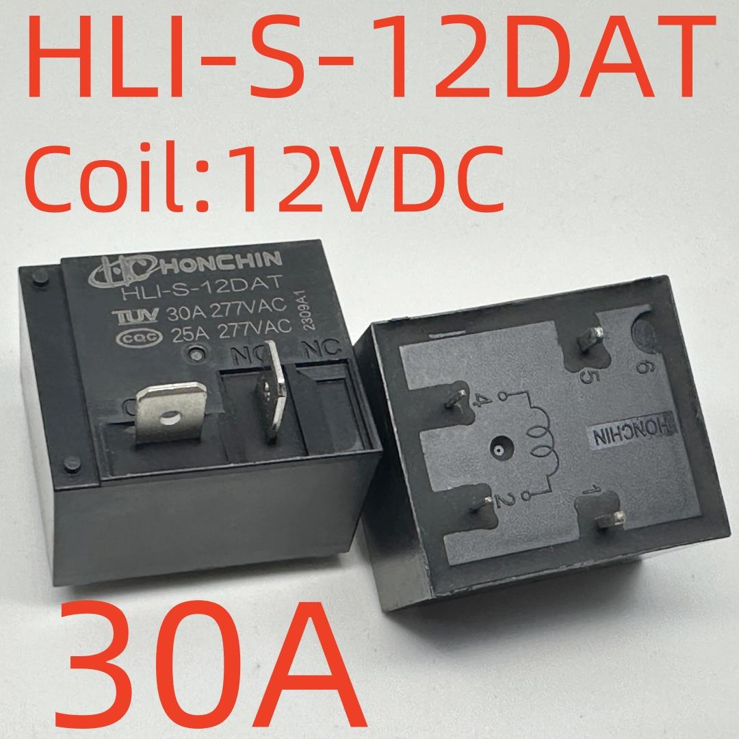 全新原装 4脚两插片 30A热水器 继电器 HLI-S-12DAT T91A-线圈12V