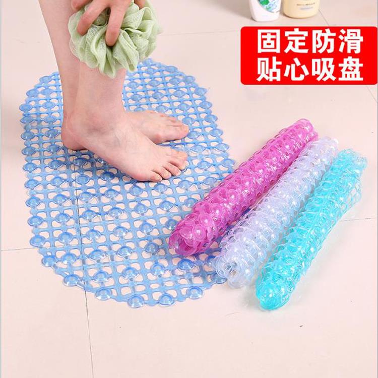 洗澡防滑垫浴室淋雨家用垫子吸地浴缸卫生间PVC隔水脚垫厕所环保