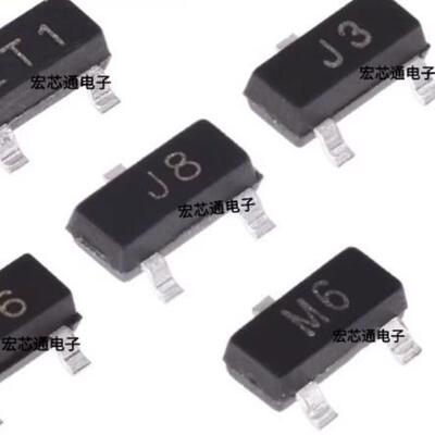 100只包邮贴片三极管1N4148W/1N5819W丝印J3Y/2TY SS8050/SS8550