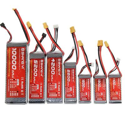 穿越机固定翼3S 11.1V锂电池1300 1500 2200 4200 5200 10000mah