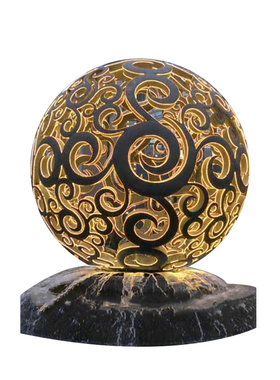 定制大型不锈钢镂空圆球雕塑发光金属花纹地球仪水池景装饰艺术品