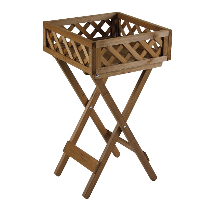 日式文艺木质托台花架阳台客厅室内外田园简约植物装饰收纳置物架