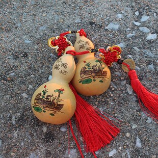 天然葫芦合卺酒杯婚庆道具酒具夫妻交杯酒水杯大小中式婚礼用品喜