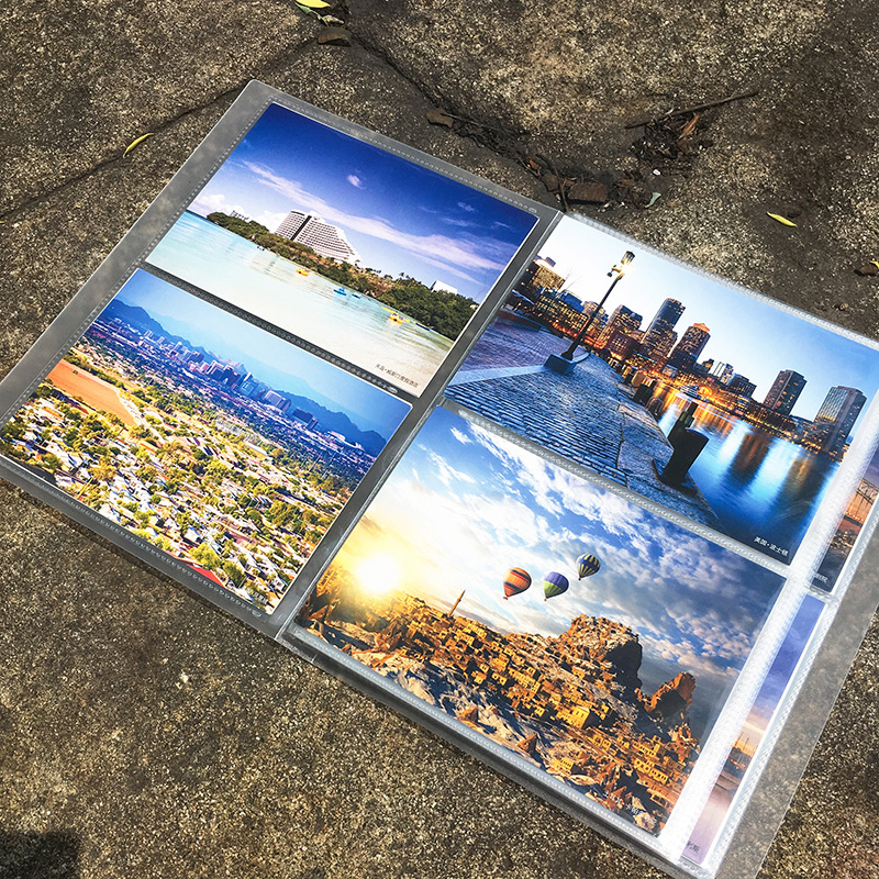 透明插页相册拍立得3 5寸7 6寸影集收藏夹A4明信片卡收纳本生写册