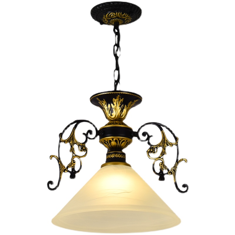 美式简约北欧单头吊灯创意走廊过道阳台玄关吧台楼梯餐厅小个吊灯