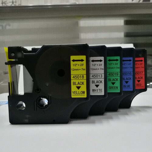 适用佳博H12/DYMO PNP/艾力生PT-E100/E200标签机色带6 9 12mm