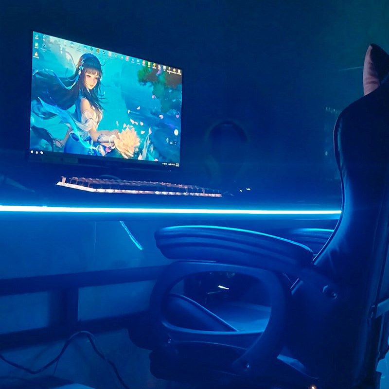 U冰蓝光灯带低压ld电脑桌氛围电竞电竞房赛博朋电视背景墙,家装灯饰光源,室内LED灯带,淘宝优惠券,粉丝福利购,淘宝优惠卷