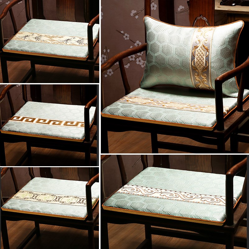 中式红木沙发坐垫实木圈椅茶椅垫夏季凉席坐垫透气藤竹席椅垫夏天