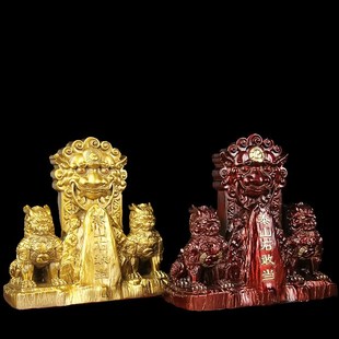 铜泰山石敢当铜狮石敢当铜狮子麒麟石敢当家居客厅玄关