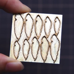 di微缩绿植秋海棠 树脂黏土叶纹理叶脉铜板压模翻糖叶子铜制模具