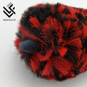 蜡粉仿羊毛纤维轮毂刷洗车轮圈刷子弯曲发动舱中网车轮洁刷