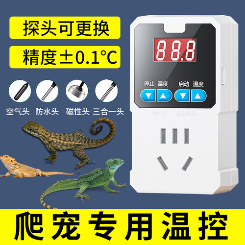 爬宠电子温控器关温控插座恒温守宫控温器数显智能全自动