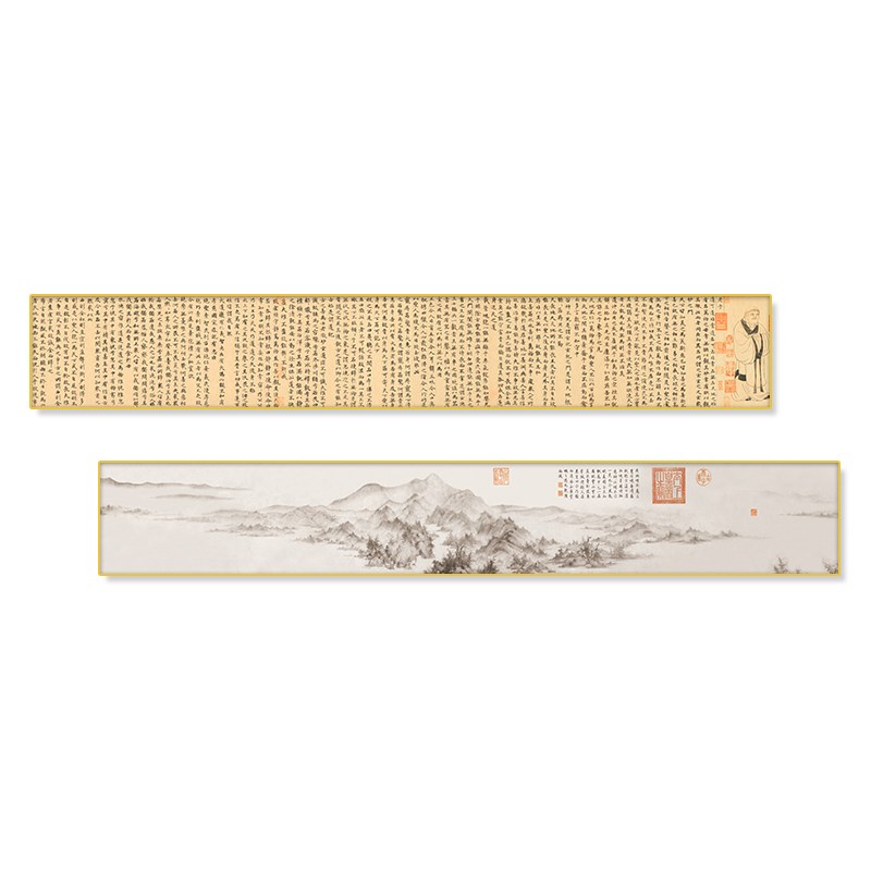 国画山水画中式客厅装饰画沙发背景墙壁画办公室书房古画名画挂画图片