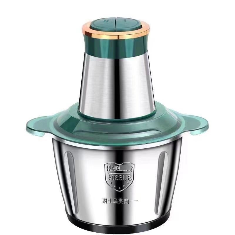 5升大容量电动绞肉机多功能不锈钢料理机绞蒜蓉辣椒机家用绞肉机