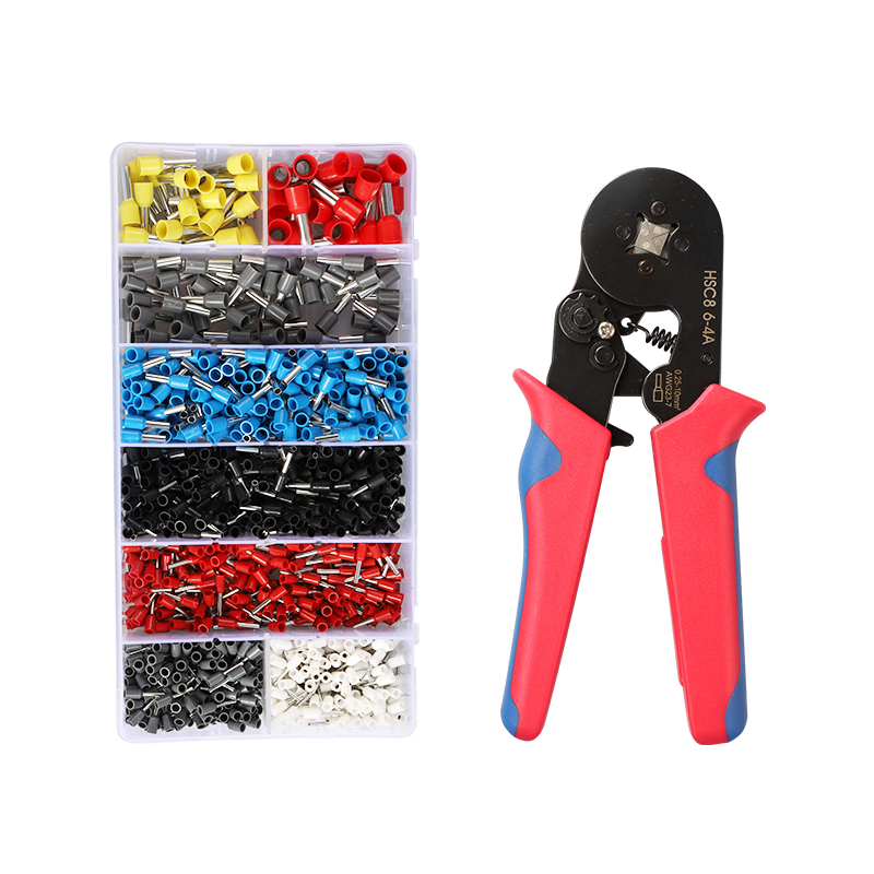 接线端子压线钳装连接冷压端子管型绝缘插簧插片对接铜端子