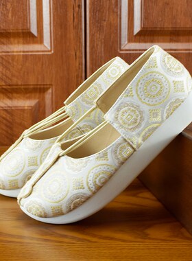 锦袍仙唐制如意鞋厚底平跟翘头复原汉服鞋子女夏季古风百搭中国风