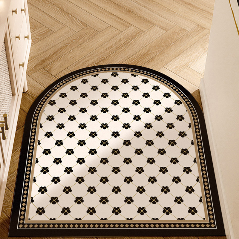 入户门地垫pvc可擦洗r免洗防水脚垫进门门口防滑轻奢皮革门垫垫子