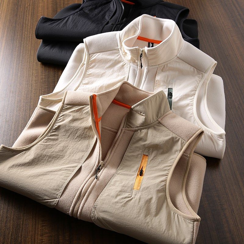 山系机能!双面摇粒绒!秋冬男女防风时尚拼接叠穿保暖马甲背心潮,男装,常规马甲,淘宝优惠券,粉丝福利购,淘宝优惠卷