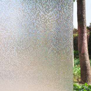 无胶静电镭射装饰玻璃膜户纸纸移门透光小方格