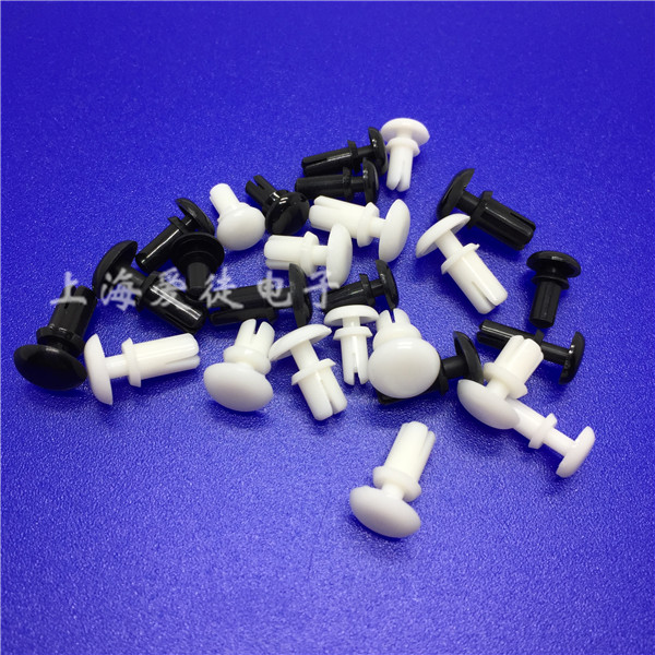 R国标尼龙R型铆钉 R R 黑白塑胶卡扣柳钉塑料子母铆钉 1千只价