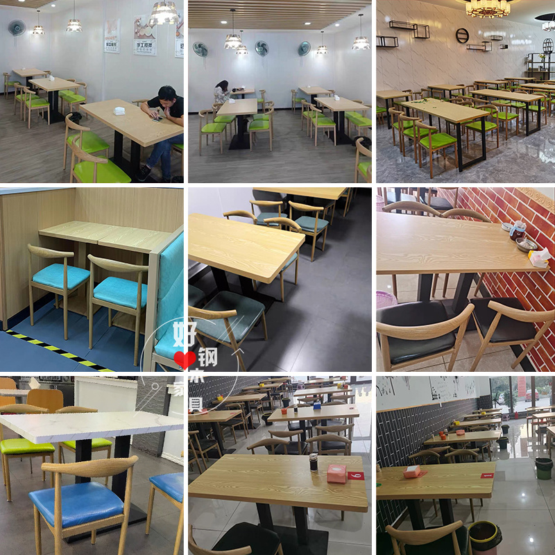 麻辣烫小吃汉堡店饭店面馆奶茶店早餐快餐烧烤店餐饮桌子商用