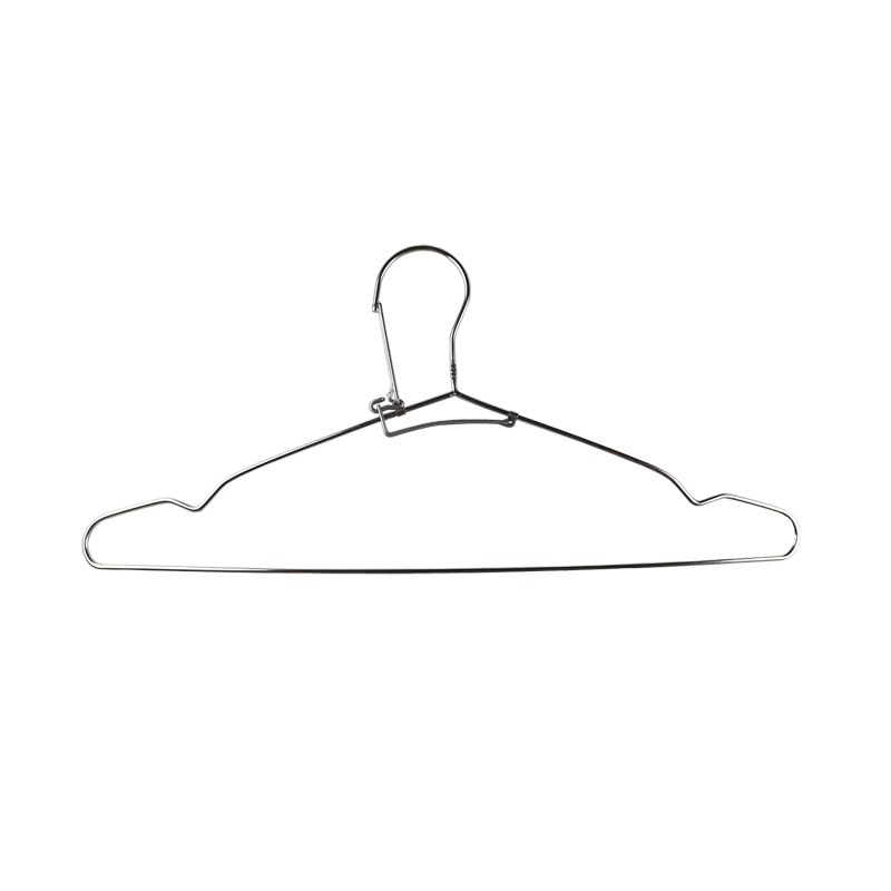 晾衣架自动扣防风衣架不锈钢高处防掉落简单用0衣橱家用