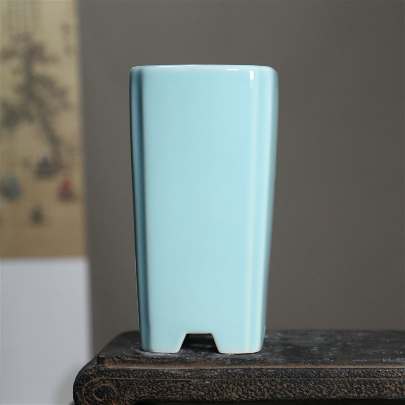 紫砂花盆陶瓷盆景兰花盆兰盆老桩盆手绘花鸟桌面盆栽悬崖盆觅陶乡