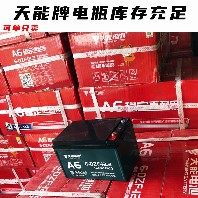 小海豚迷你电瓶车电池天能铅酸蓄电瓶轮椅6-DZM/6-DZF-12专用电池