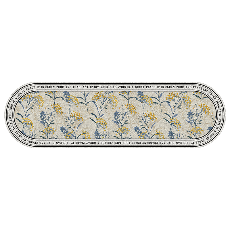 厨房地垫可擦免洗pvc皮革脚垫家用防水防滑长条防油耐脏门垫地毯