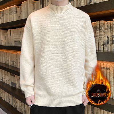 秋冬季半高领毛衣男士加绒加厚款新款毛线衣保暖打底上衣男针织衫,男装,针织衫/毛衣,淘宝优惠券,粉丝福利购,淘宝优惠卷