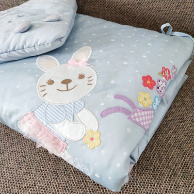 婴儿抱被纯棉加厚可拆卸内胆包被卡通可爱秋冬抱毯宝宝用品睡袋