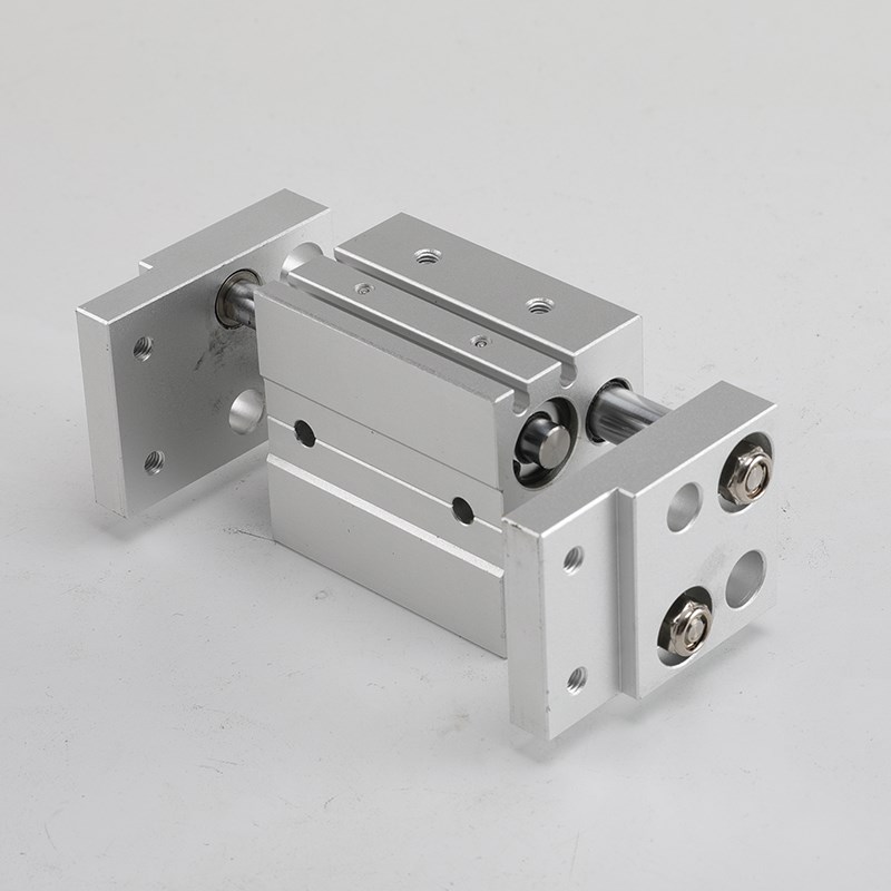 机械手阔型宽型气动手指气缸夹爪HFT10/16/20/25/32-30*40*60*80