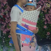 婴儿宝宝背带贵州背扇云南四川背巾被薄款 传统老式 新生儿前后背式