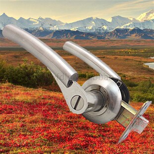 镖皇左右孔浴室门执手锁卫生间铝合金玻璃门把手锁阳台厨房门把锁