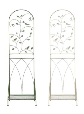 SHANGPIN新品欧式可折叠铁线莲可折叠花架户外铁艺绿植攀爬拱形架