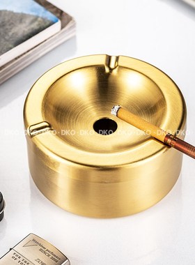 不锈钢烟灰缸高端创意烟灰缸商用高级感防飞灰缸大号酒店专用烟缸