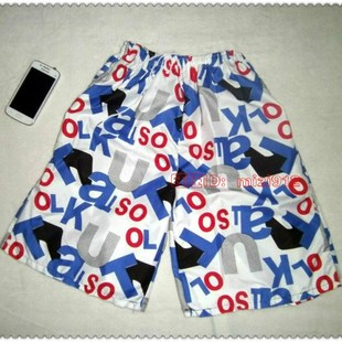 中年男士 男夏装 大码 多袋纯棉爸爸工装 中老年休闲西装 5五分裤 短裤