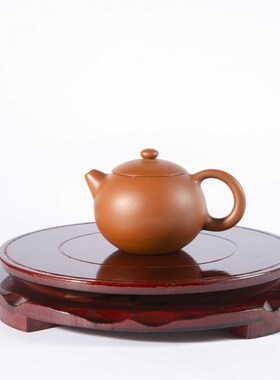 木质360度旋转圆形底座花瓶花盆鱼缸奇石玉器客厅工艺品摆件底托