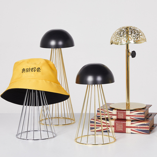 铁艺帽架b帽托服装店帽子架子展示架陈列架落地式帽子架帽托模型