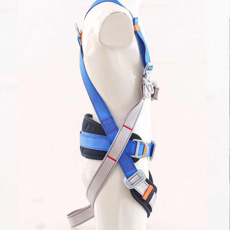 涤纶全身五点式护腰高空作业安全带保险绳套装耐磨防坠落户外施工