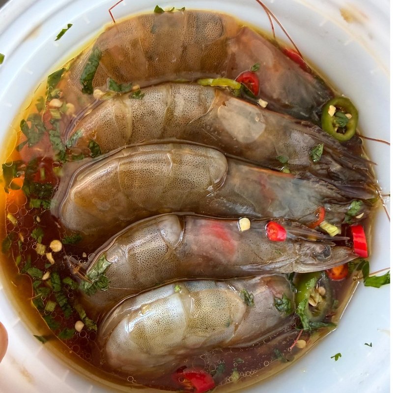 【胖小徐】即食生呛虾泰式柠檬虾腌制海鲜捞汁大虾下酒菜